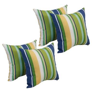 Marlee Striped Polyester Indoor Outdoor Throw Pillow